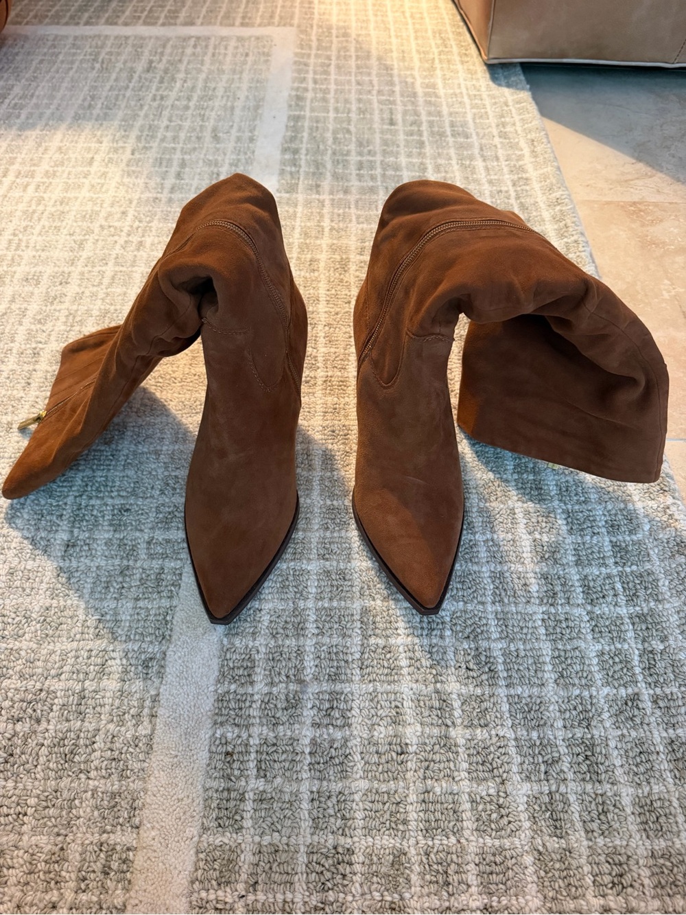 Vince Camuto Kindre Burnt Sugar Slouch Knee-High Heeled Boots NWOT - Picture 4 of 5